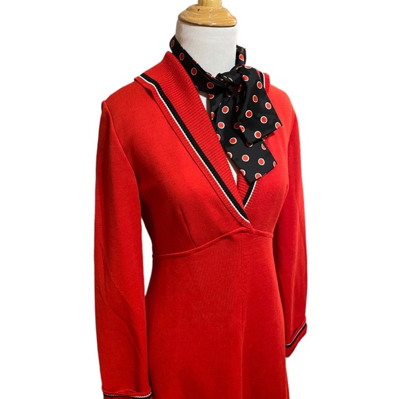 Vintage 1970s R&K Originals Knit Dress - Picture 5 of 10